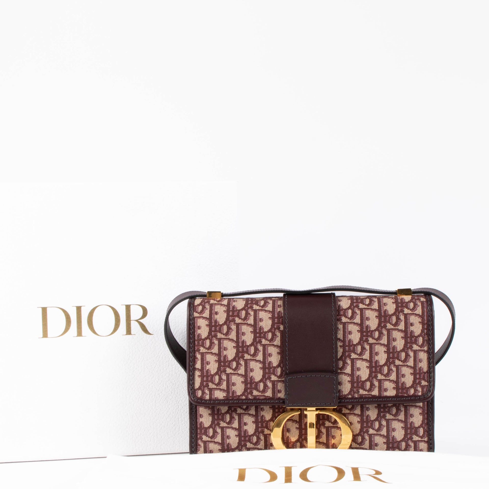 Christian Dior Bordeaux Oblique Montaigne Bag