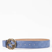 Shop this 100% authentic Gucci Blue Belt – Size 85 at Labellov.com