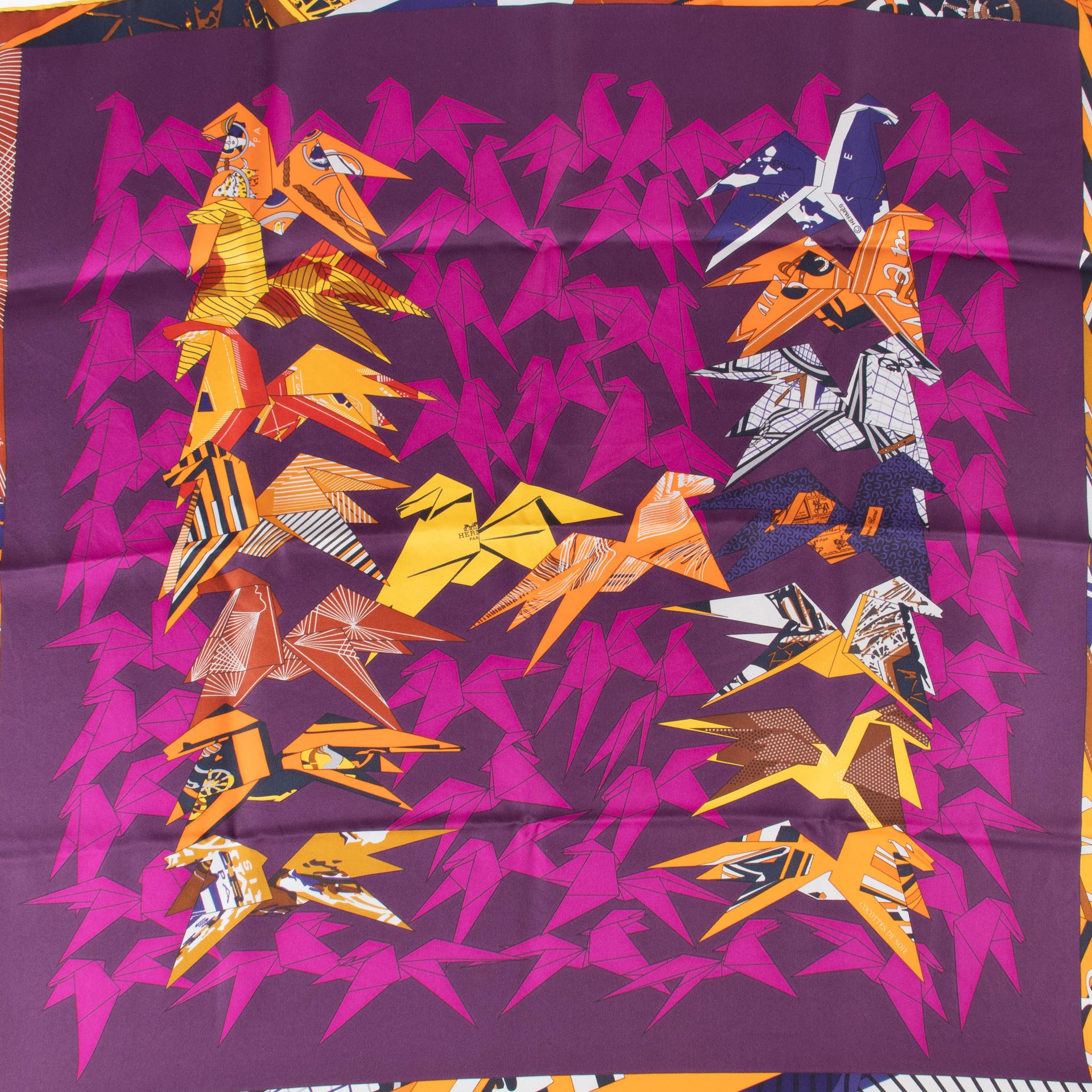 Hermes Carre de Soie 70 Cocottes de Soie