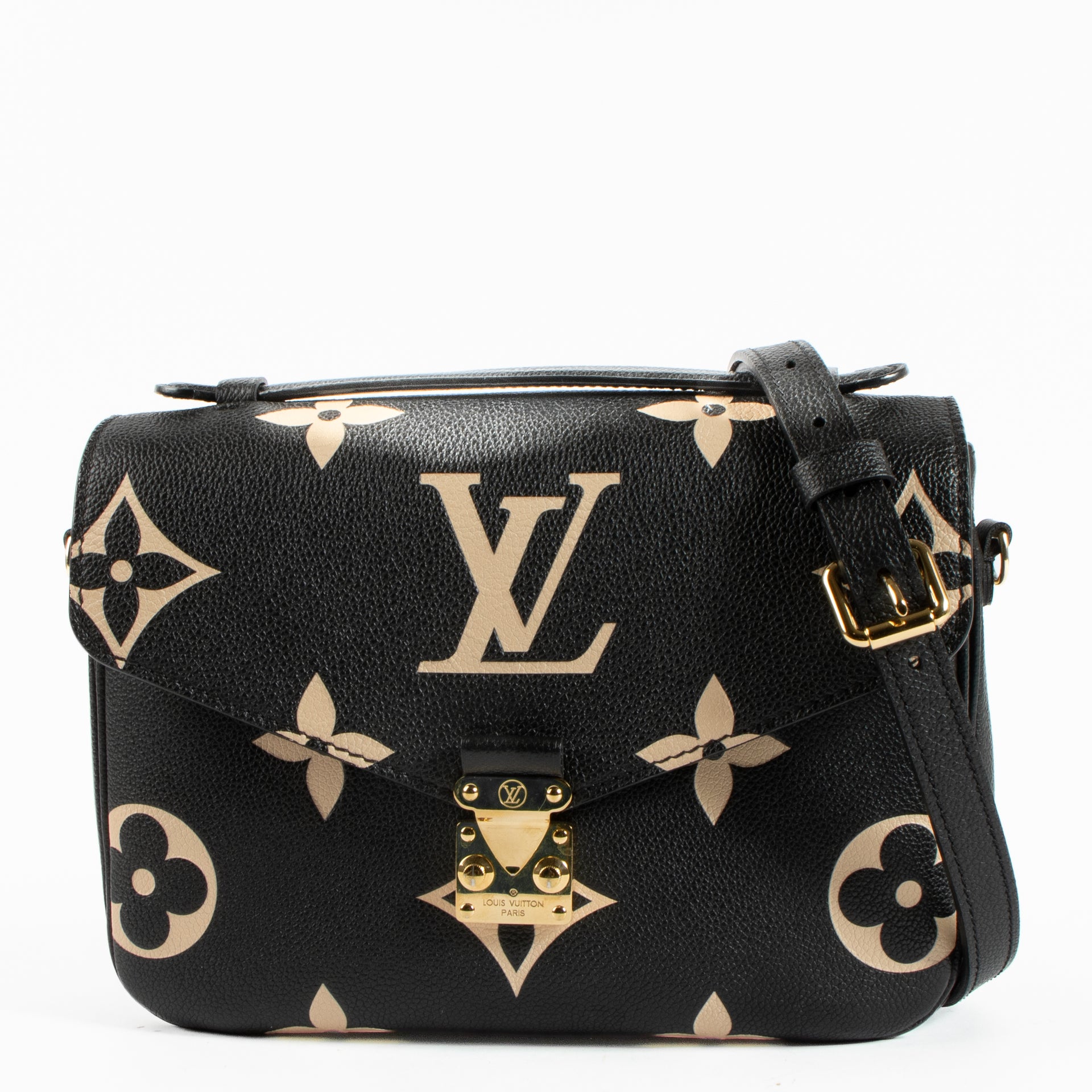 Shop the authentic Louis Vuitton Black Monogram Empreinte Pochette Métis Bag on Labellov.com !