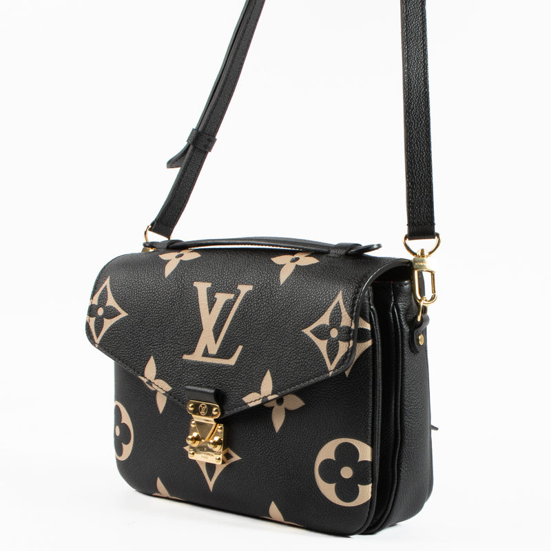 Shop the authentic Louis Vuitton Black Monogram Empreinte Pochette Métis Bag on Labellov.com !