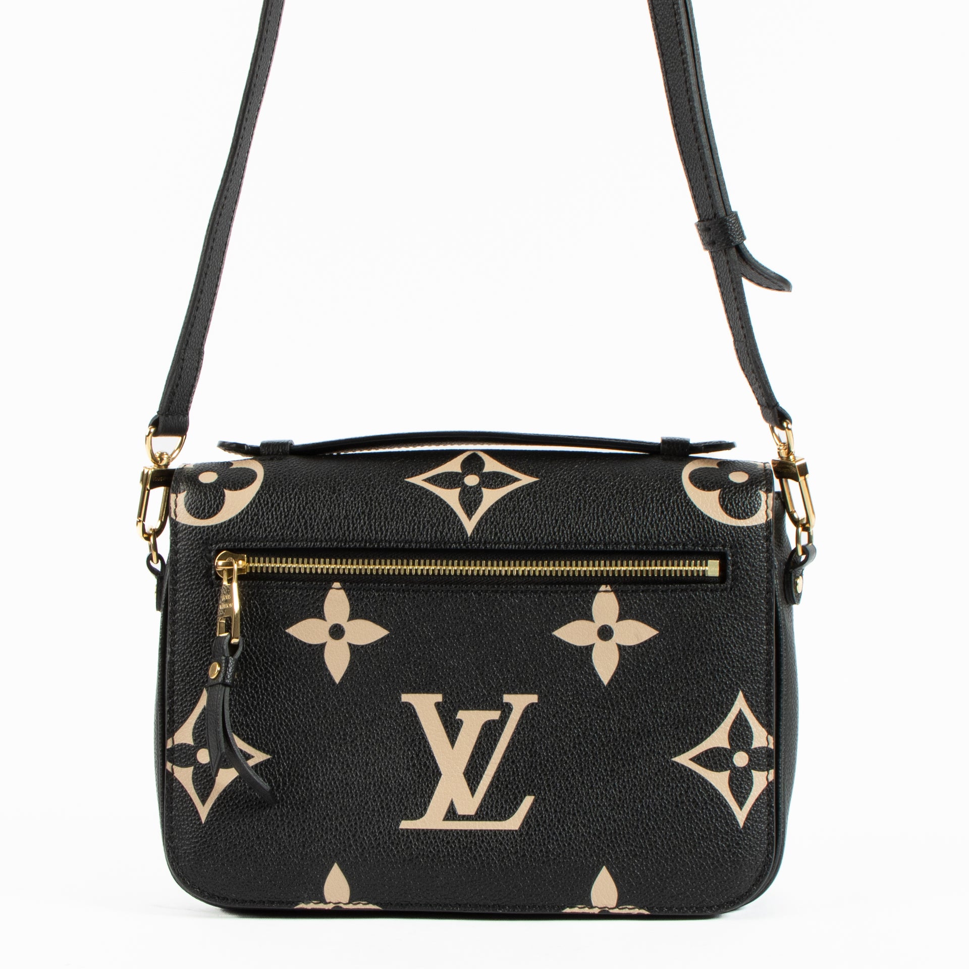 Shop the authentic Louis Vuitton Black Monogram Empreinte Pochette Métis Bag on Labellov.com !