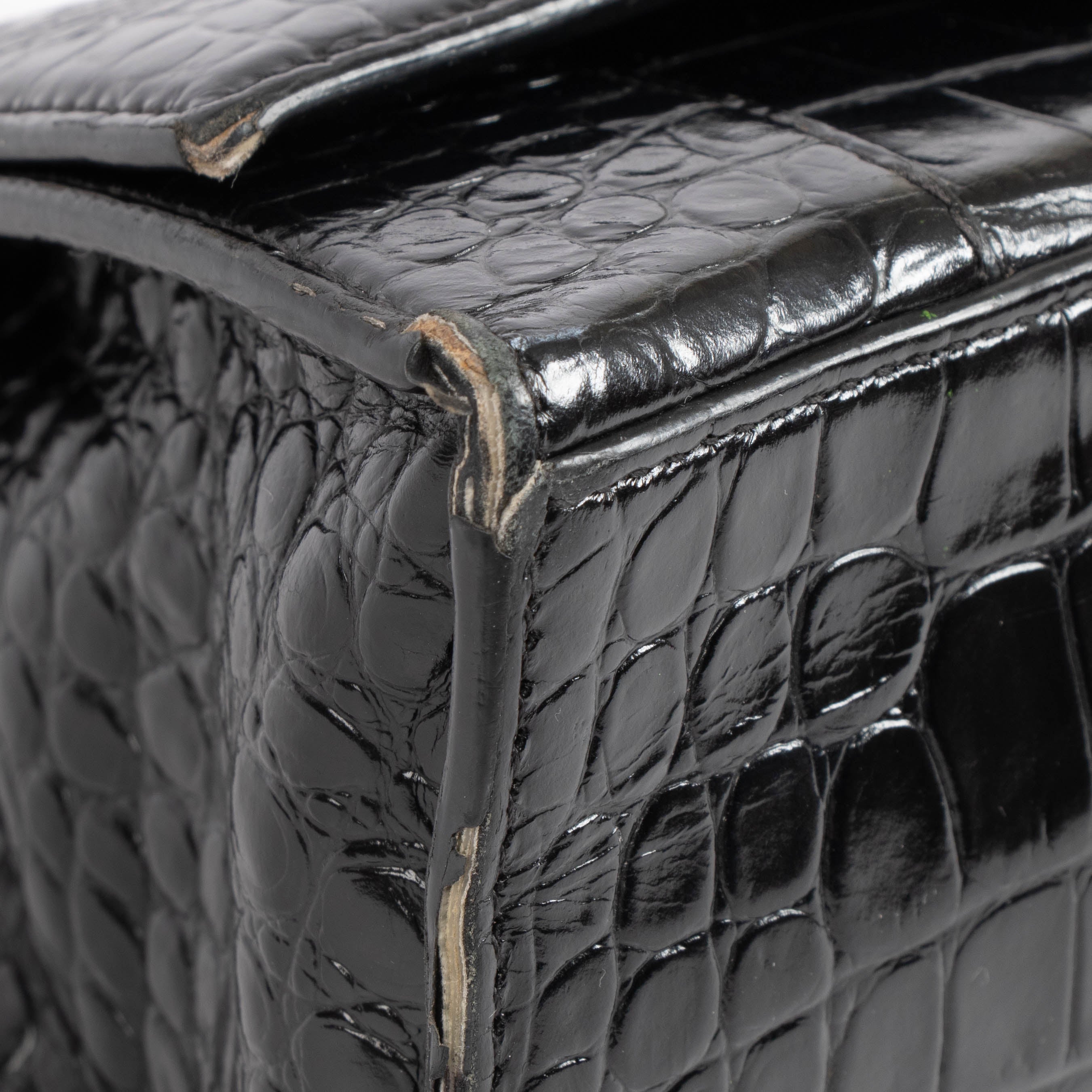 Balenciaga Black Croco Small Hourglass Bag – Labellov