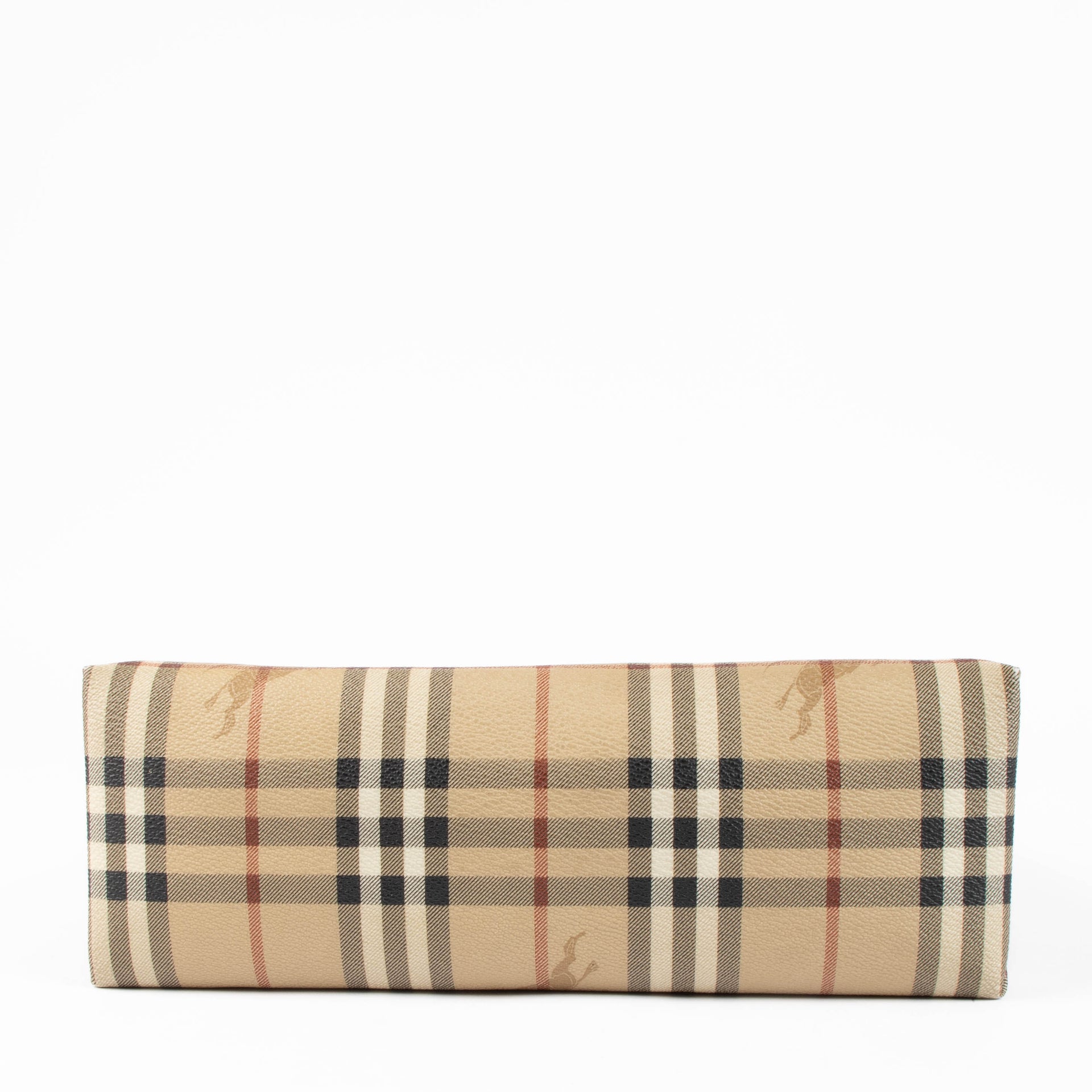 Shop this authentic Burberry Check Canvas Top Handle + Wallet pre-loved on Labellov.com