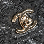 Shop this authentic chanel black caviar small coco handle pre-loved on Labellov.com