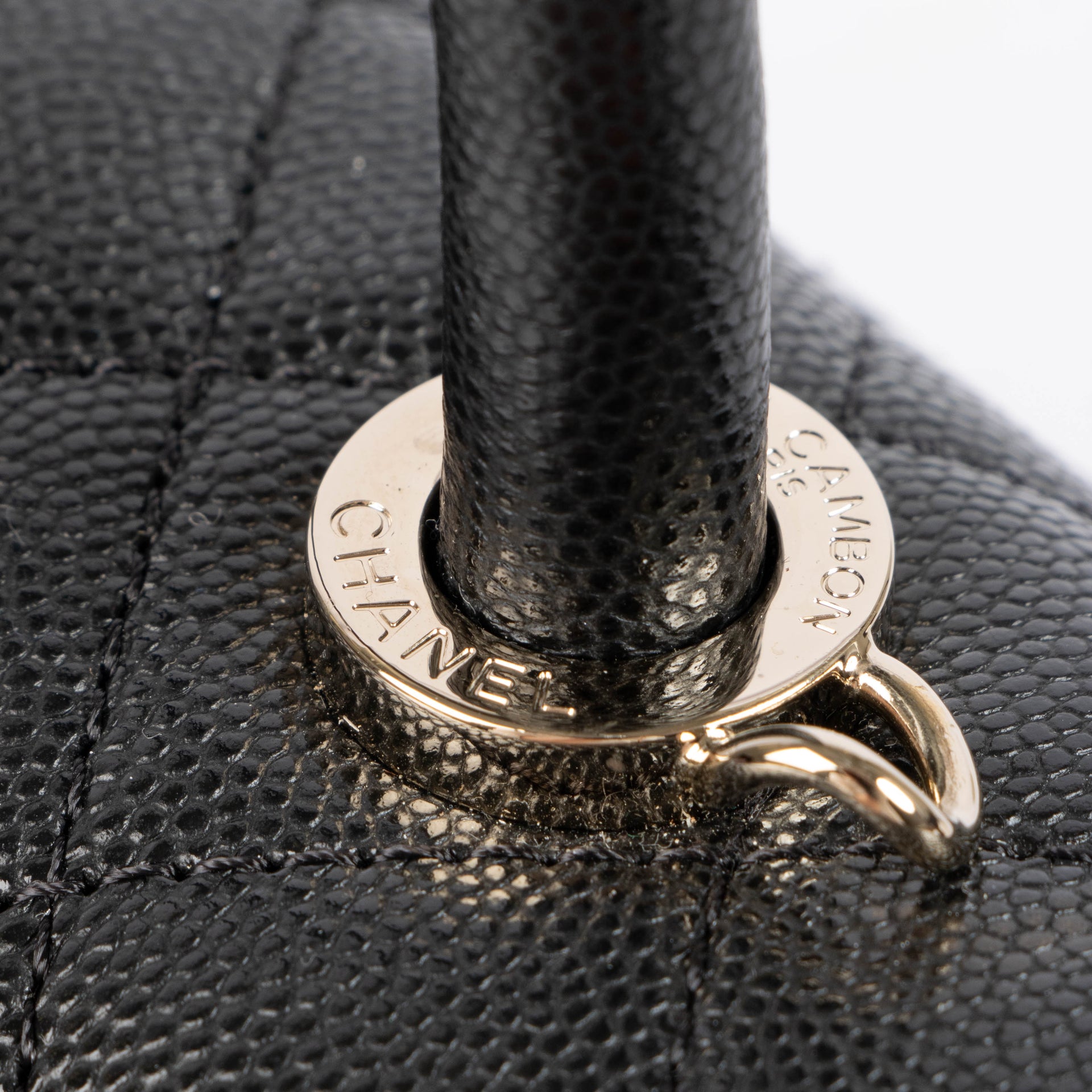 Shop this authentic chanel black caviar small coco handle pre-loved on Labellov.com