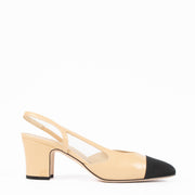 Shop these Chanel Beige Slingback Heels pre-loved on Labellov.com