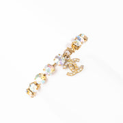 Shop this authentic Chanel 95P Barbie Gold Crystel Anklet/Bracelet pre-loved on Labellov.com