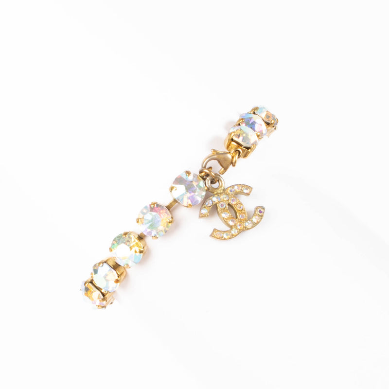 Shop this authentic Chanel 95P Barbie Gold Crystel Anklet/Bracelet pre-loved on Labellov.com