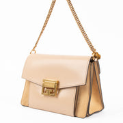 Shop authentic Givenchy Beige GV3 Small Shoulder Bag on Labellov.com.