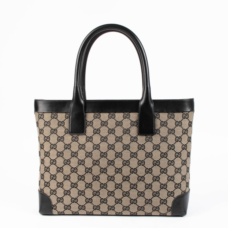 Shop this authentic Gucci Blue Monogram Vintage Top handle pre-loved on Labellov.com