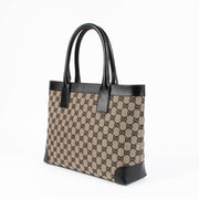 Shop this authentic Gucci Blue Monogram Vintage Top handle pre-loved on Labellov.com