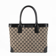 Shop this authentic Gucci Blue Monogram Vintage Top handle pre-loved on Labellov.com