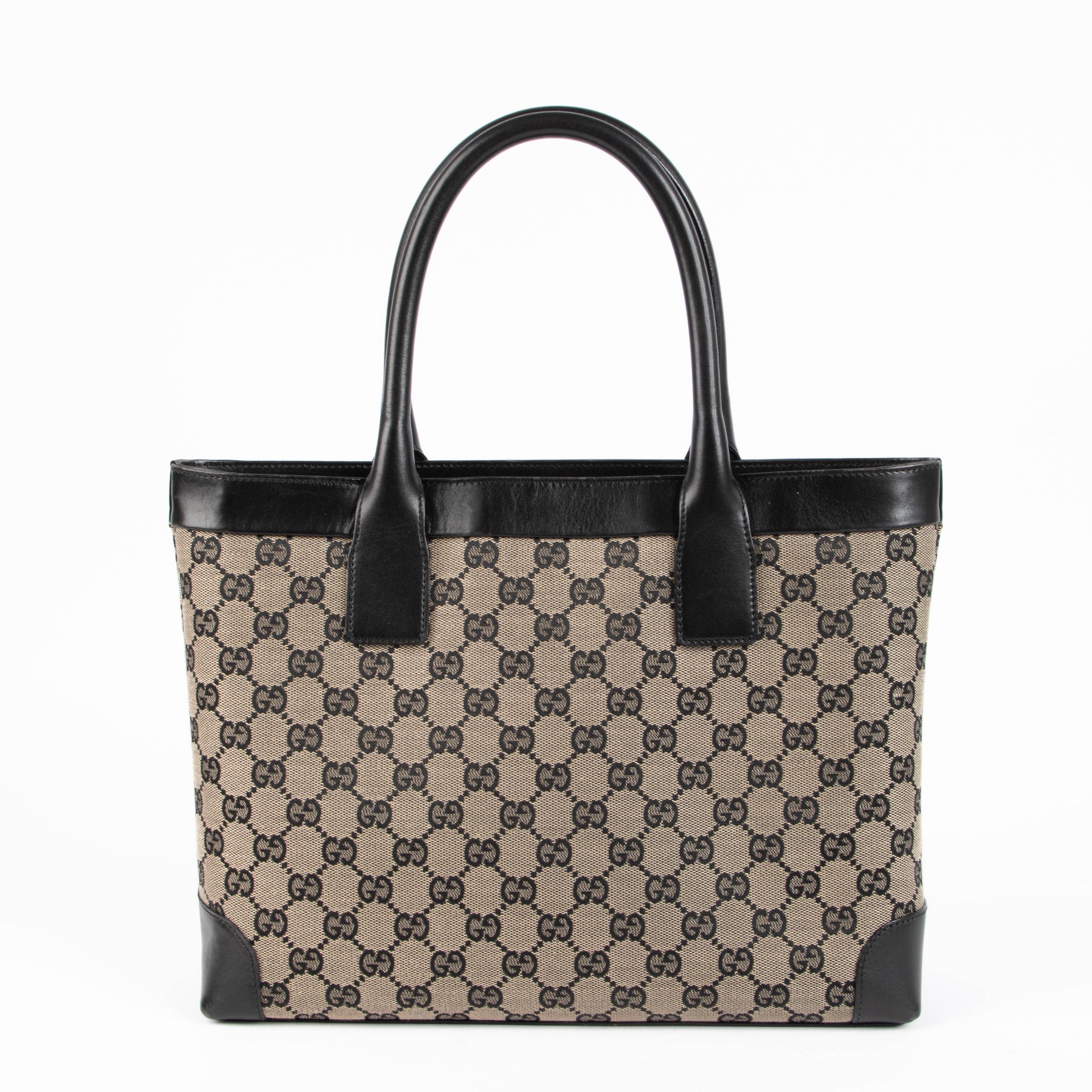 Shop this authentic Gucci Blue Monogram Vintage Top handle pre-loved on Labellov.com