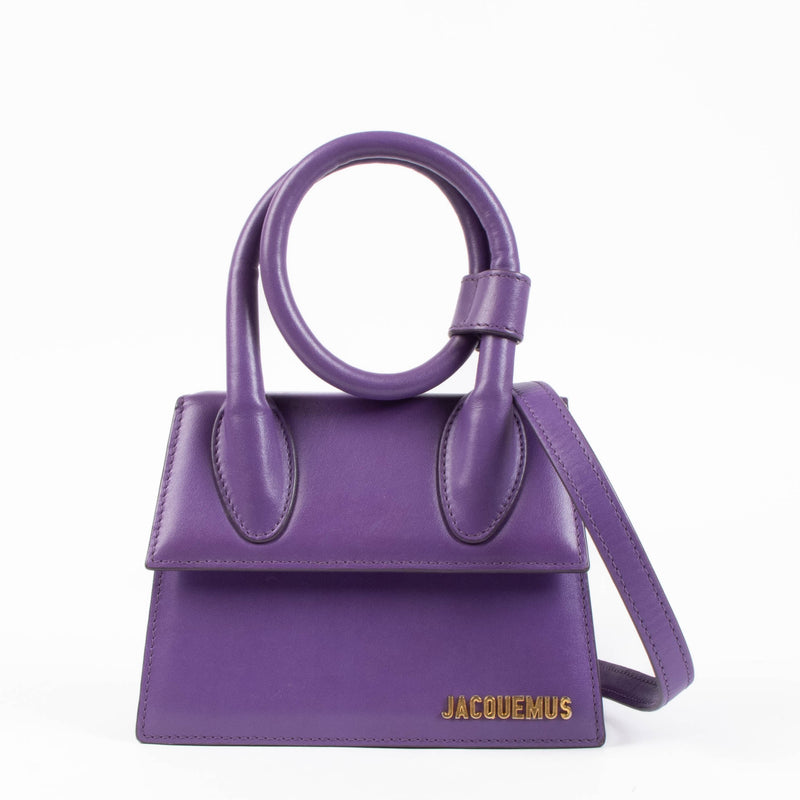 Jacquemus Purple Chiquito Noeud Bag