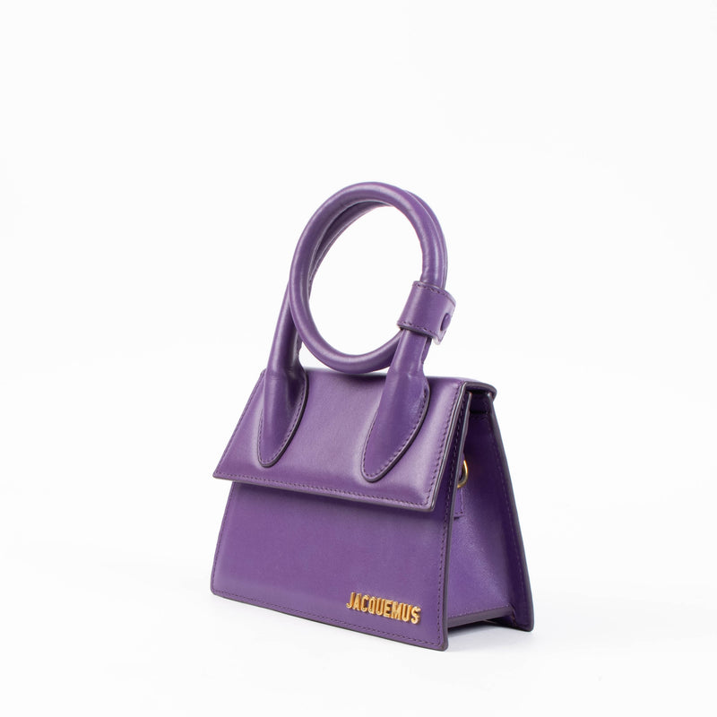 Jacquemus Purple Chiquito Noeud Bag