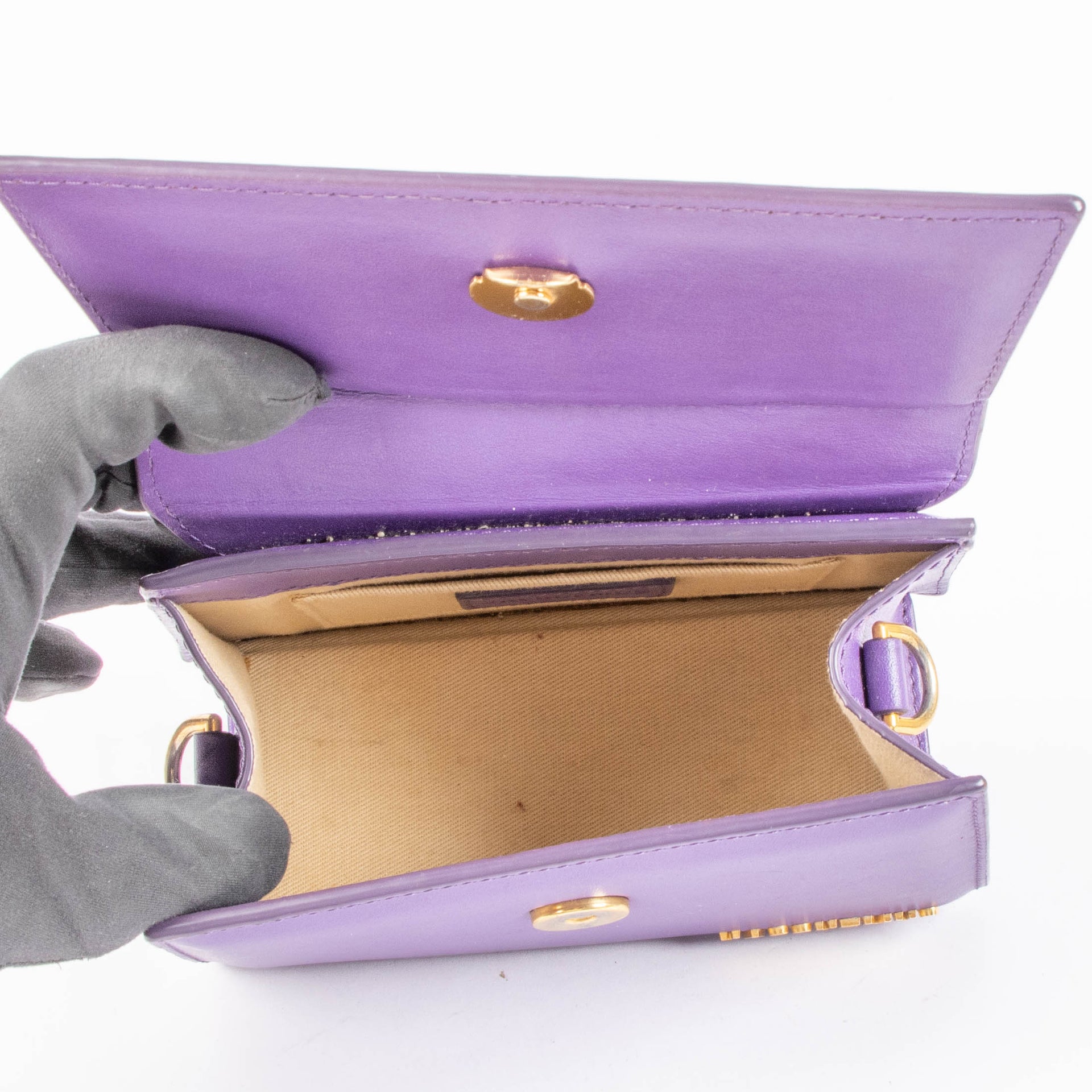 Jacquemus Purple Chiquito Noeud Bag