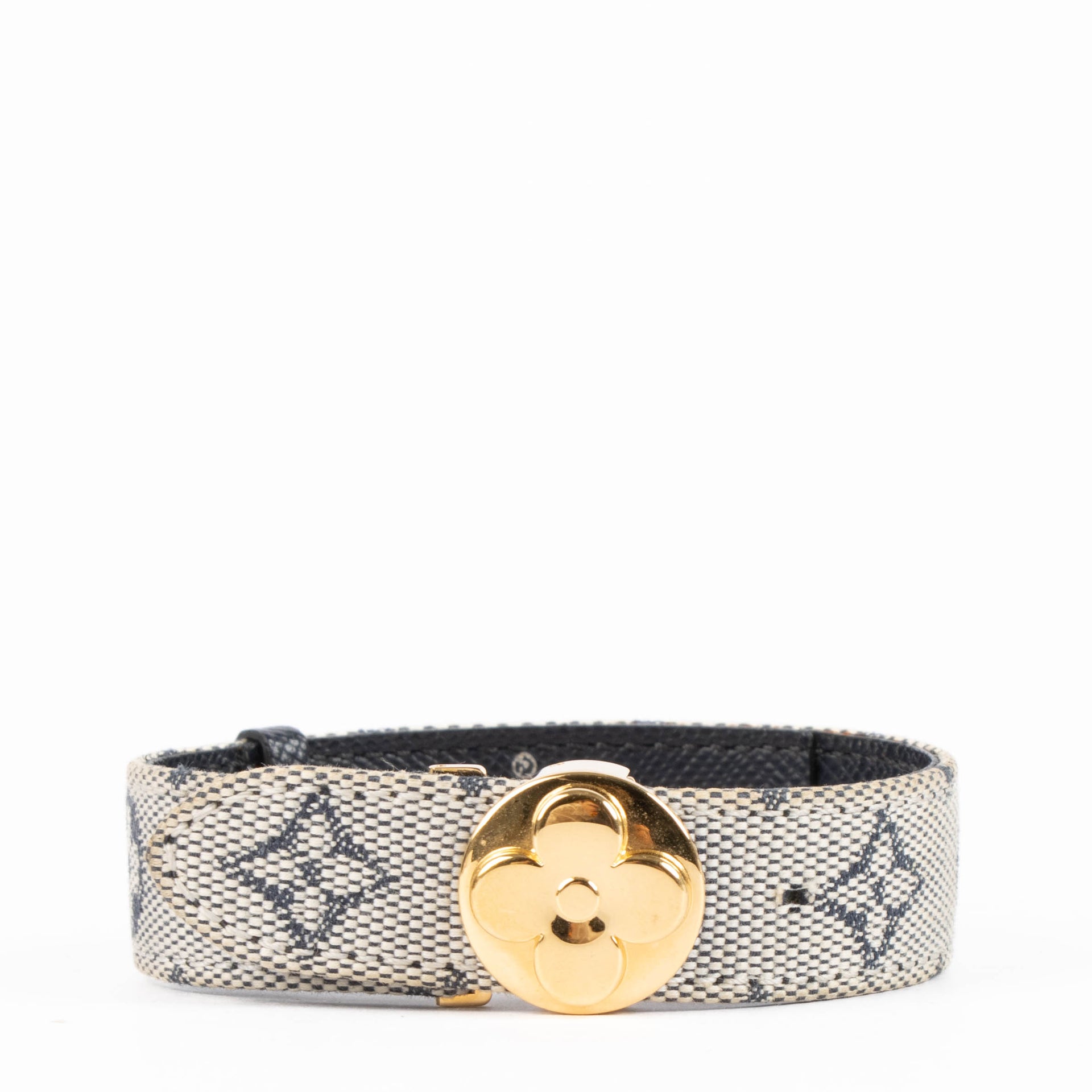 Shop this authentic Louis Vuitton blue denim Bracelet pre-loved on Labellov.com