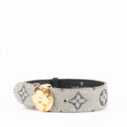 Shop this authentic Louis Vuitton blue denim Bracelet pre-loved on Labellov.com