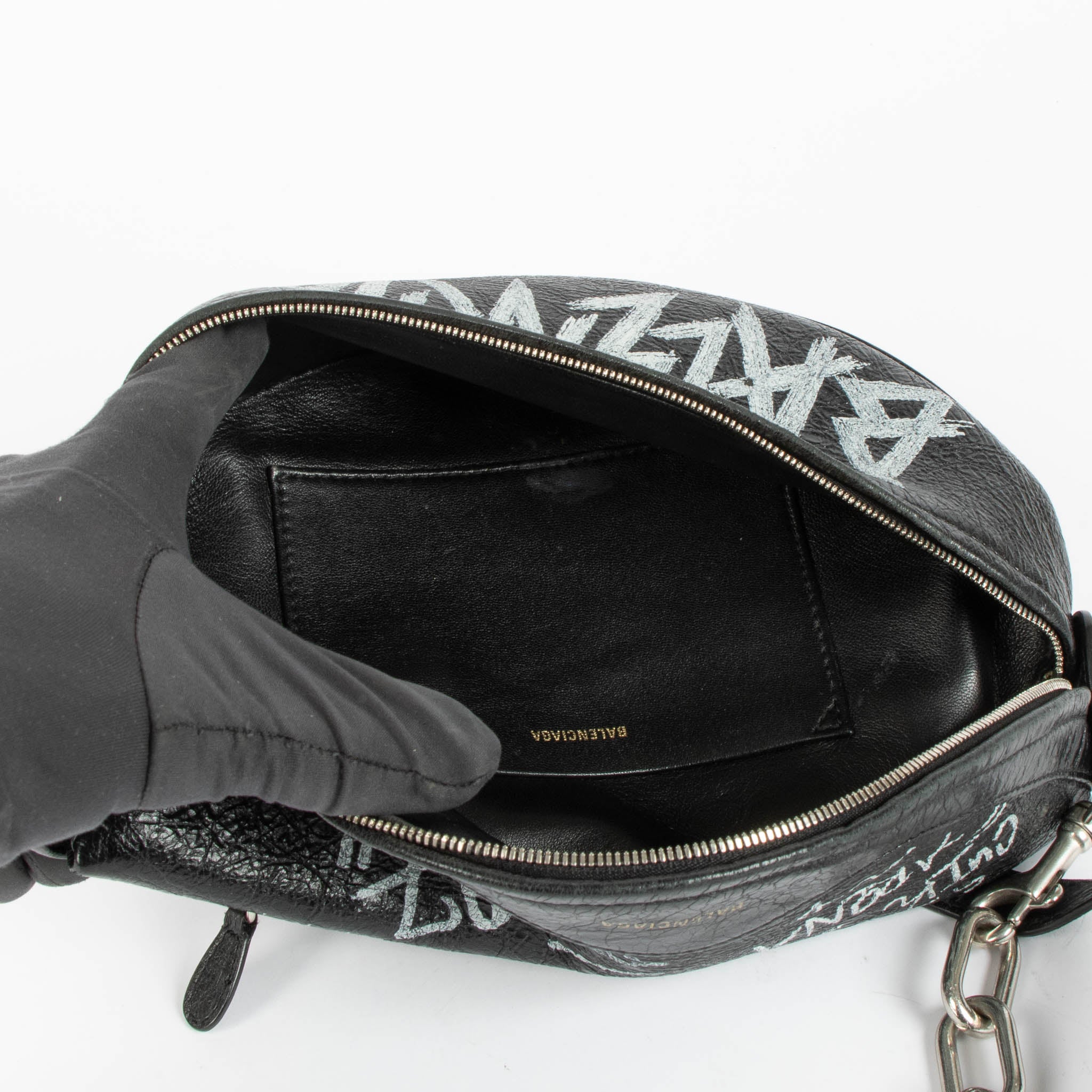 Balenciaga Black Graffiti Souvenir XS Belt Bag – Labellov