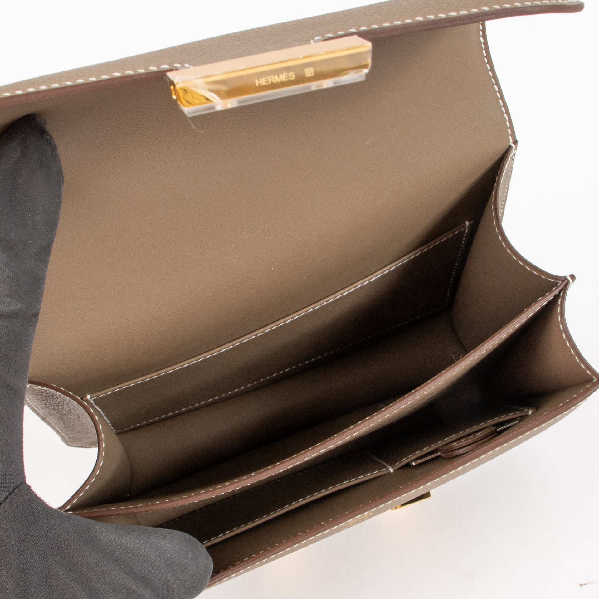 Hermès Constance Mini Etoupe Epsom GHW