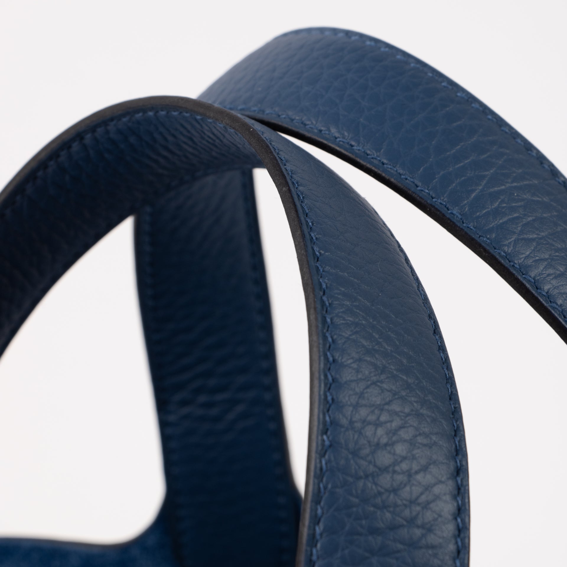 Hermès Picotin Lock 18 Bleu Tie Clemence PHW