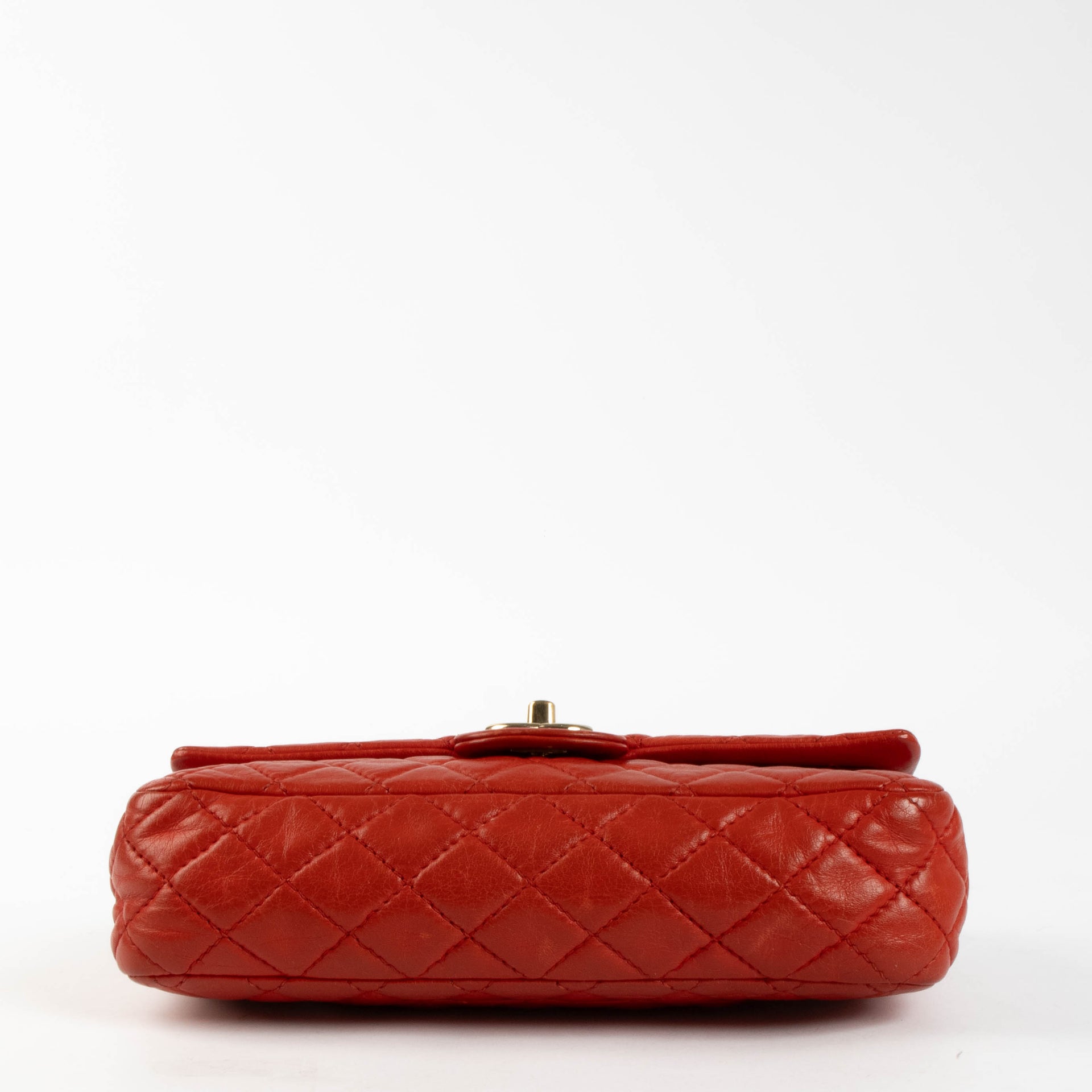 Chanel Red Soft Calfskin Medium Classic Handbag