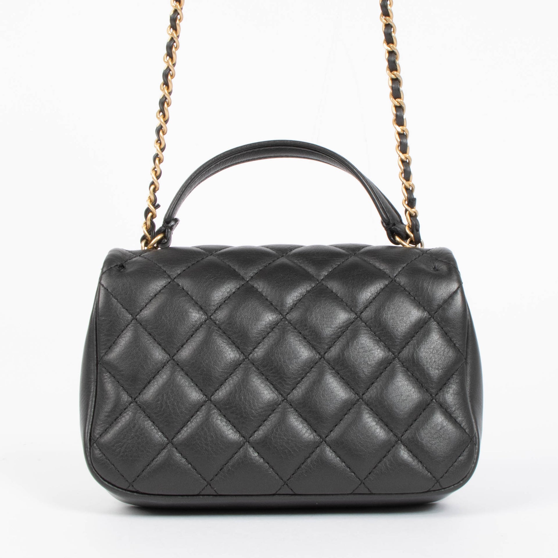Chanel Black Lambskin Mini Business Affinity Bag