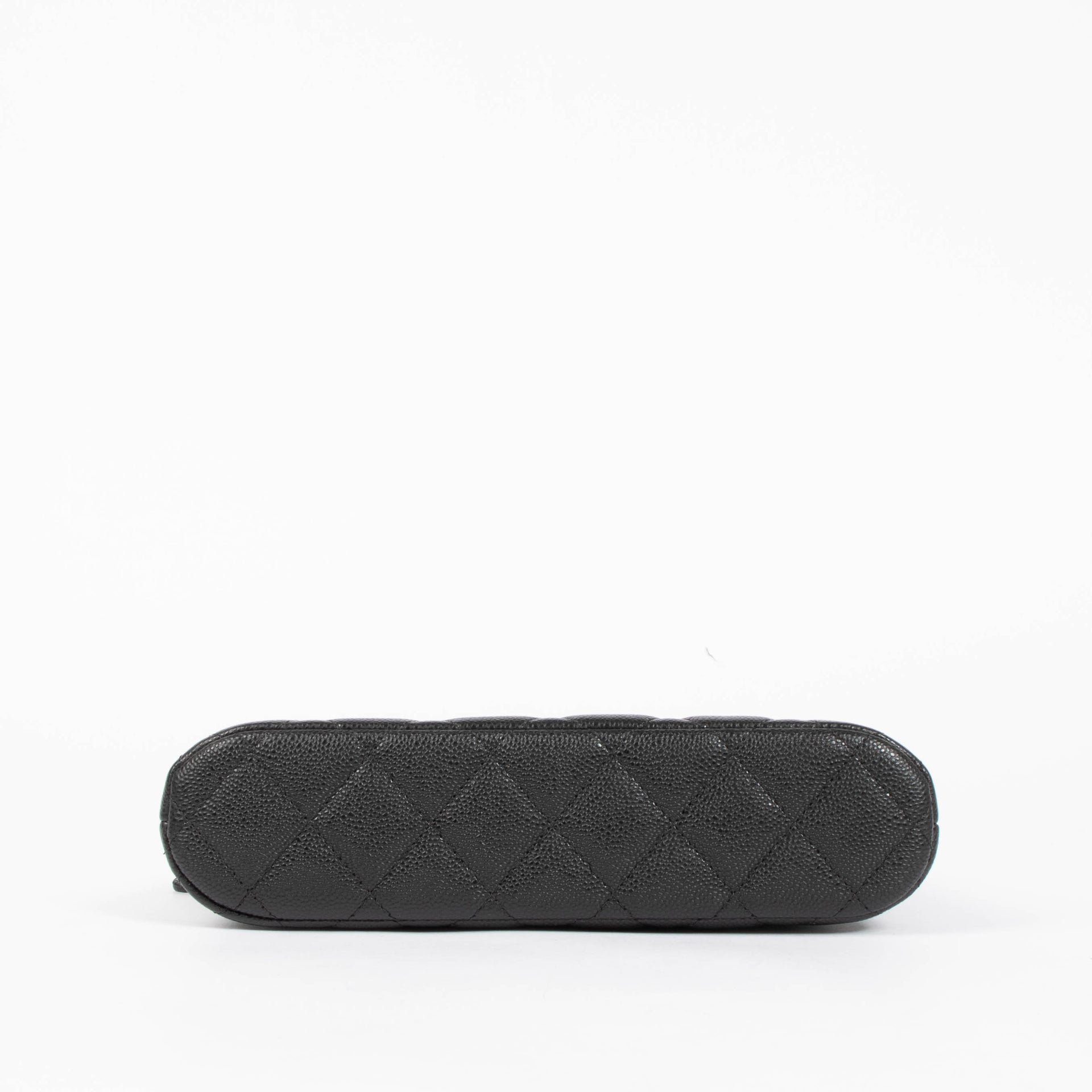 Chanel Black Caviar Clutch With Chain