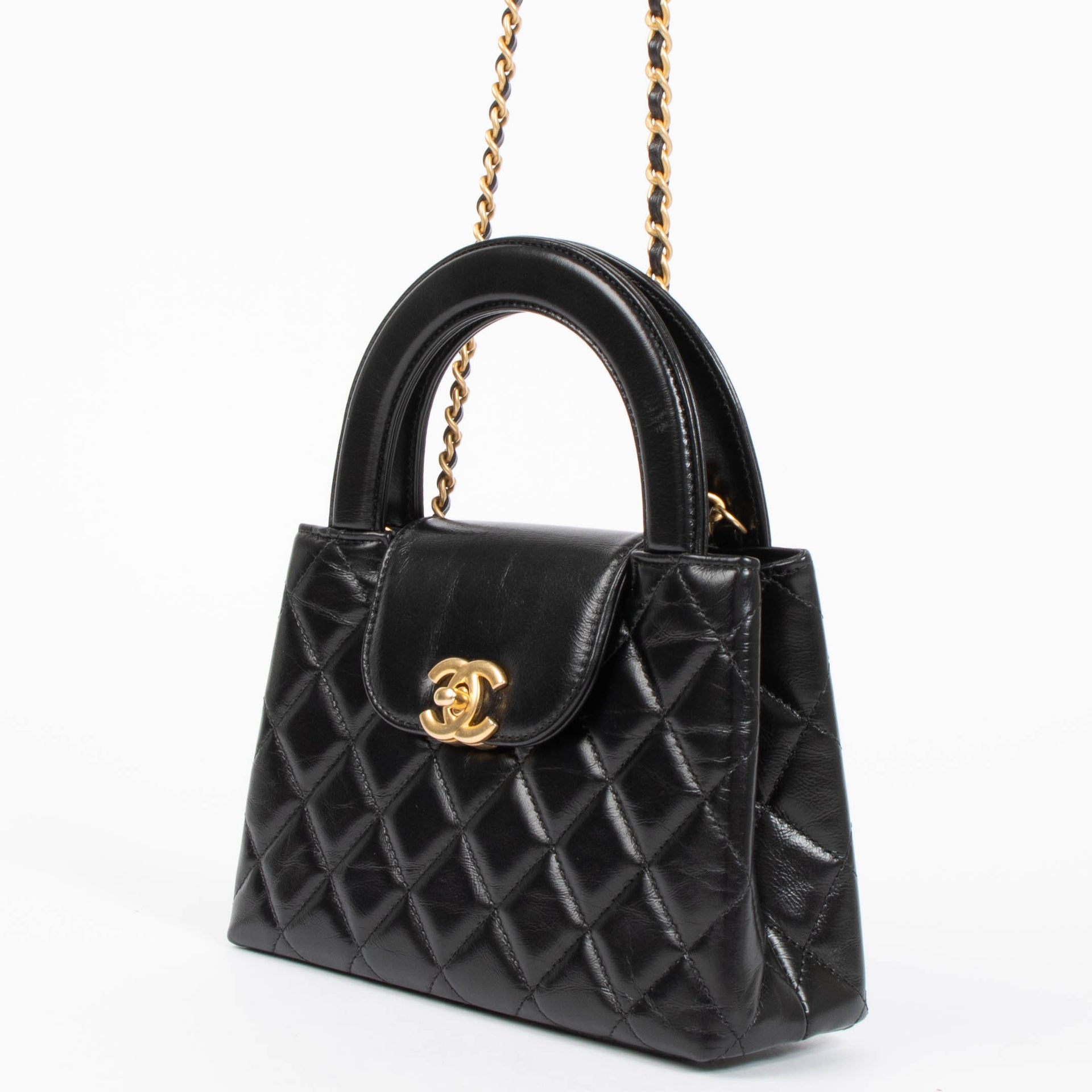 Chanel Black Lambskin Nano Kelly Mini Bag