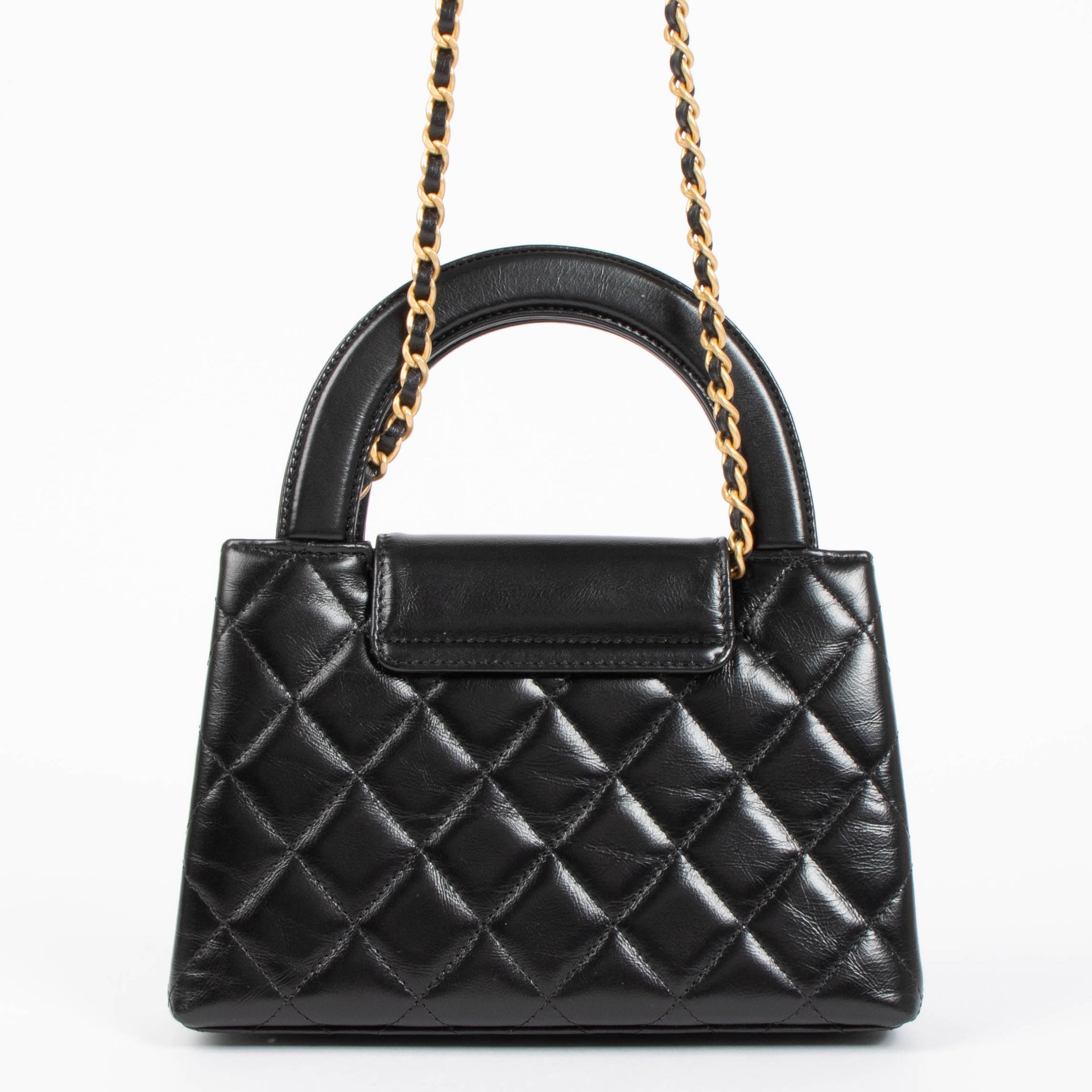 Chanel Black Lambskin Nano Kelly Mini Bag