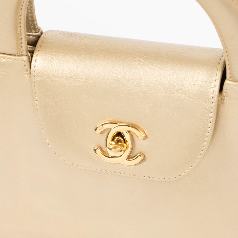 Chanel Vintage Gold Nano Kelly Mini Shopping Bag