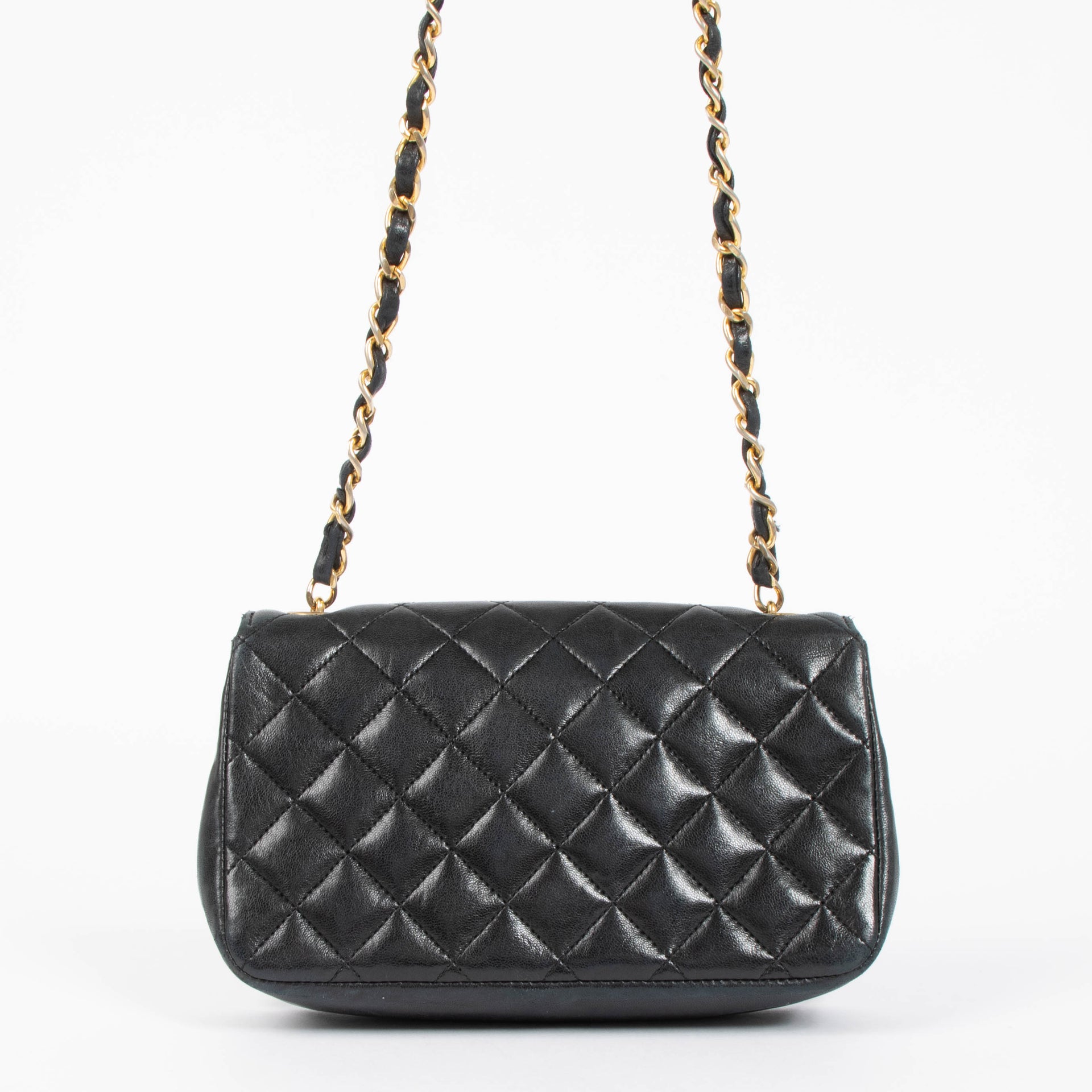 Chanel Vintage Black Lambskin Mini Flap Bag