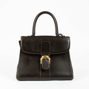 Shop the authentic Delvaux Brown Cafe Jumping Brillant MM Top Handle Bag second hand on Labellov.com