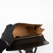Shop the authentic Delvaux Brown Cafe Jumping Brillant MM Top Handle Bag second hand on Labellov.com