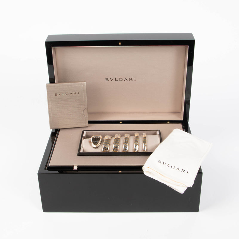 Bulgari Diamond Rose Gold/Steel Serpenti Tubogas Watch