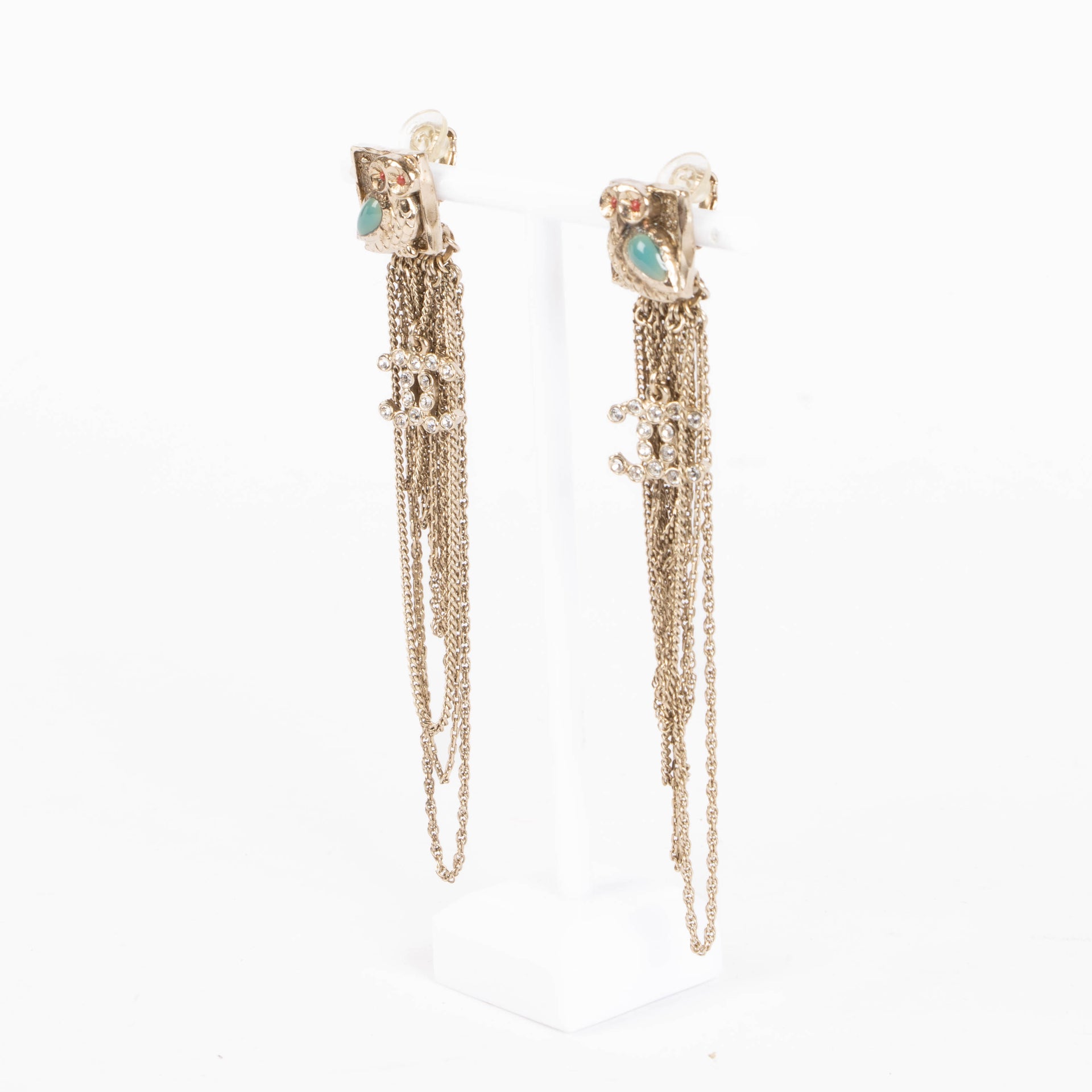 Chanel Owl Earrings
