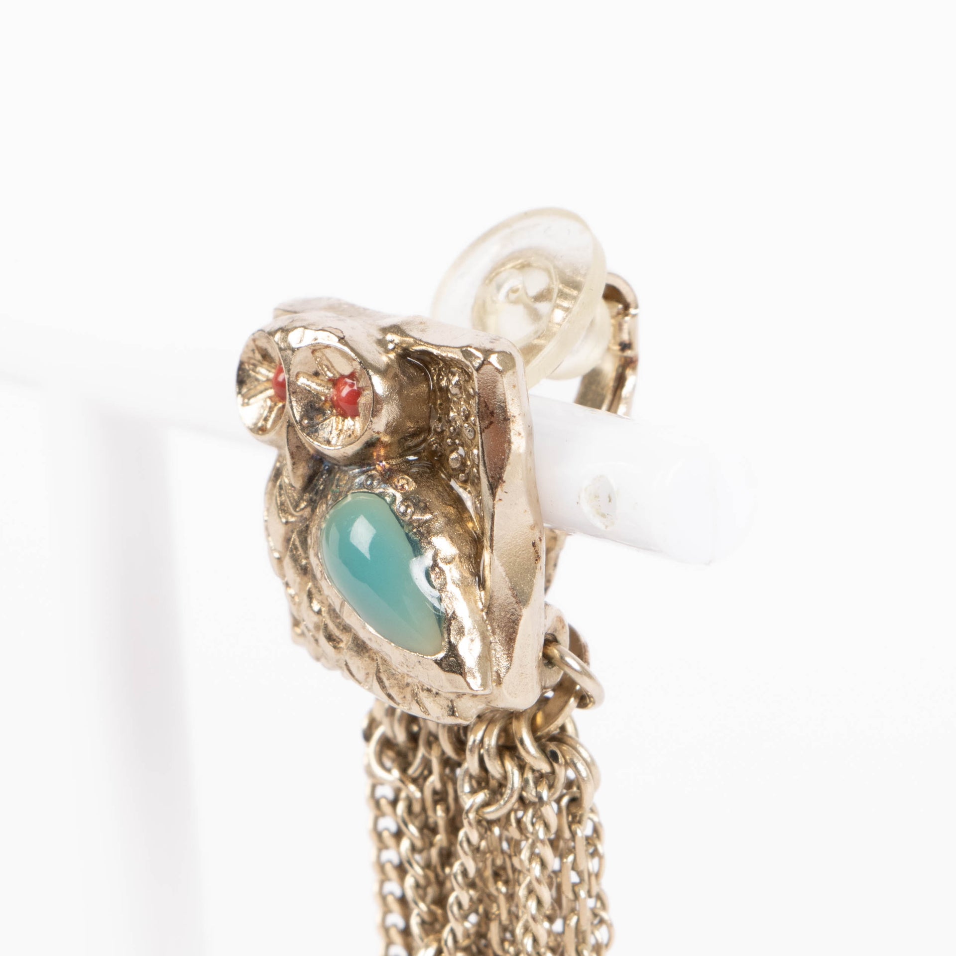 Chanel Owl Earrings