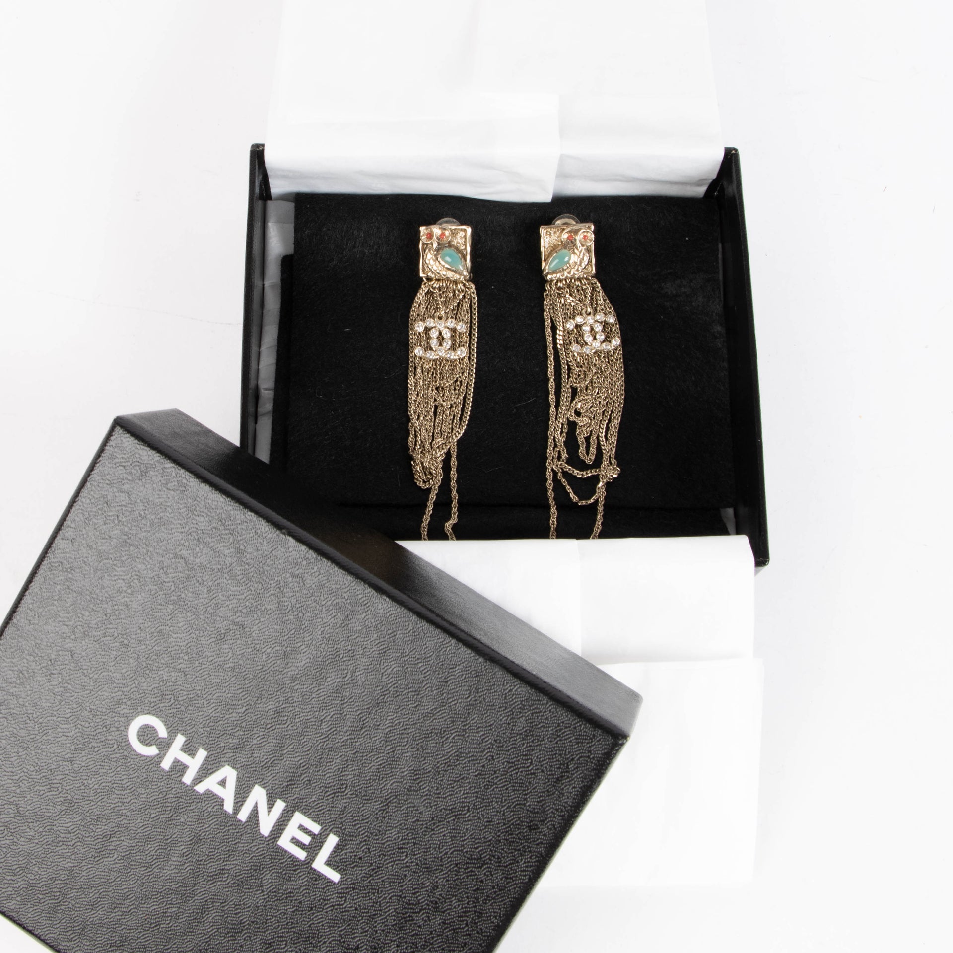 Chanel Owl Earrings