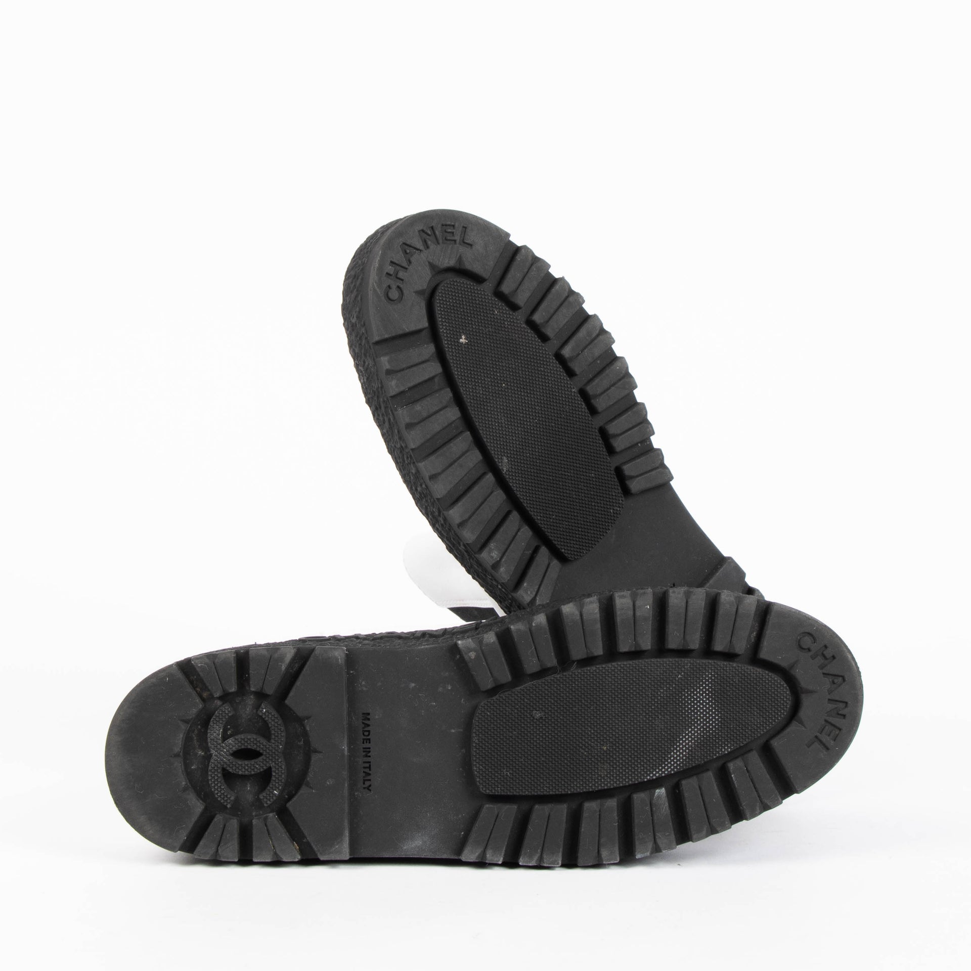 Chanel Two-Tone Leather Boots - size 40
