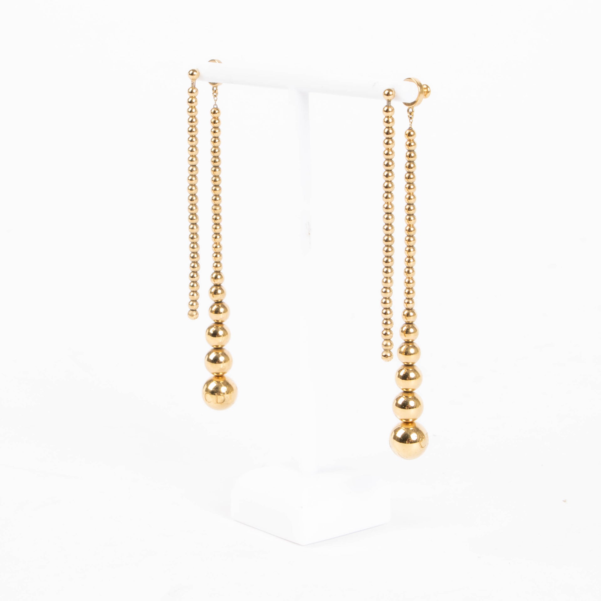 Christian Dior Gold Earrings