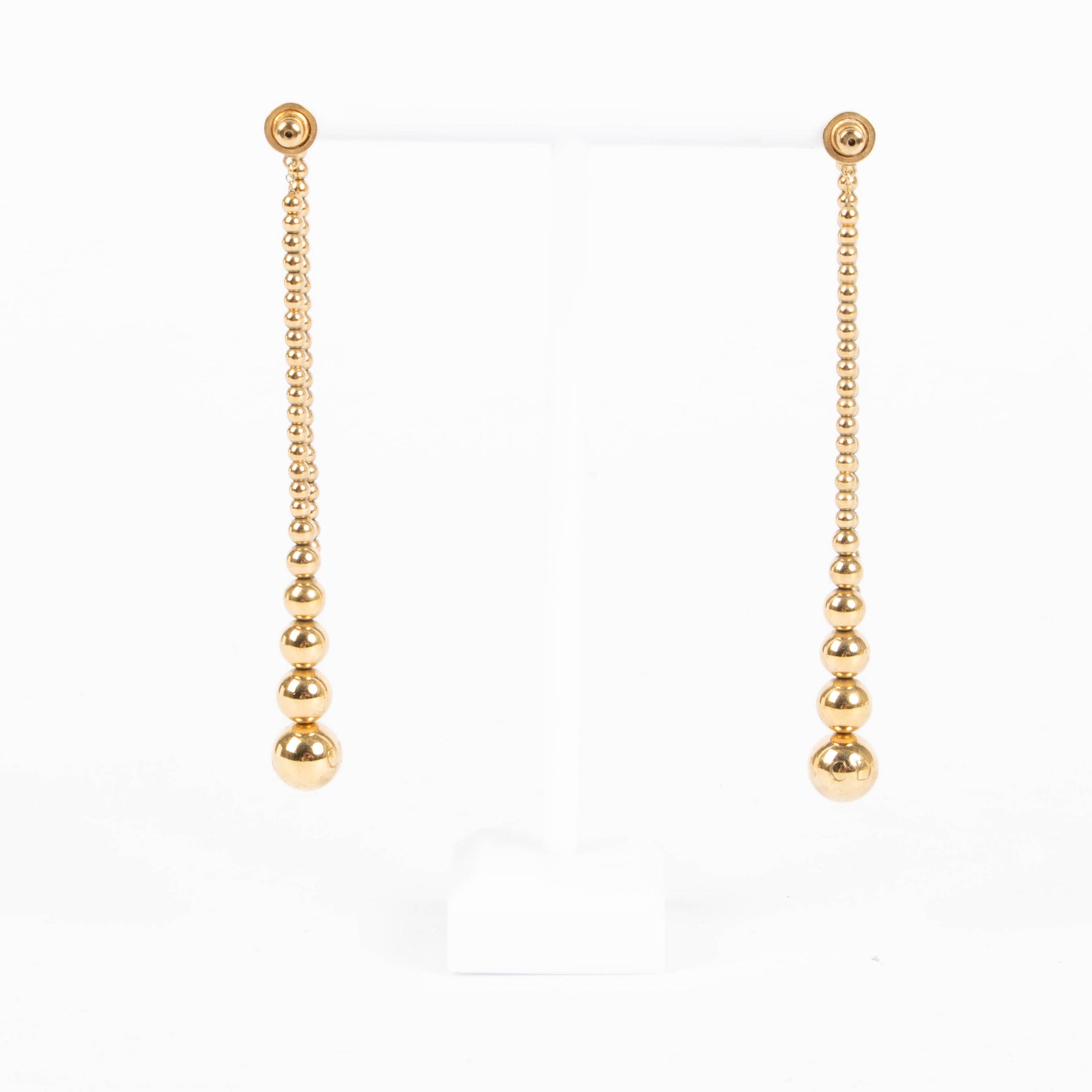 Christian Dior Gold Earrings