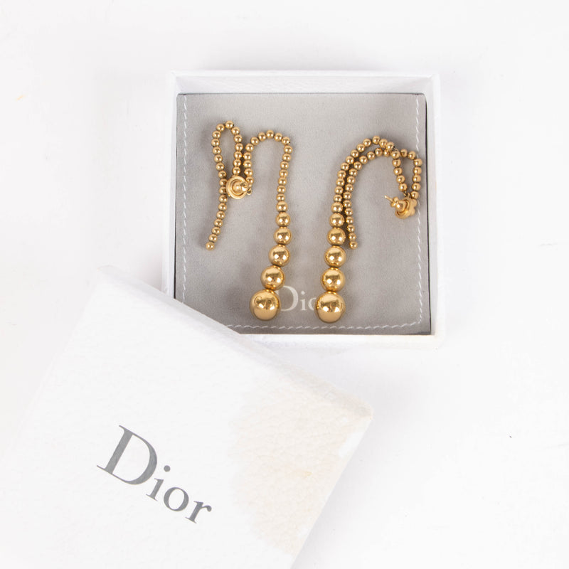 Christian Dior Gold Earrings