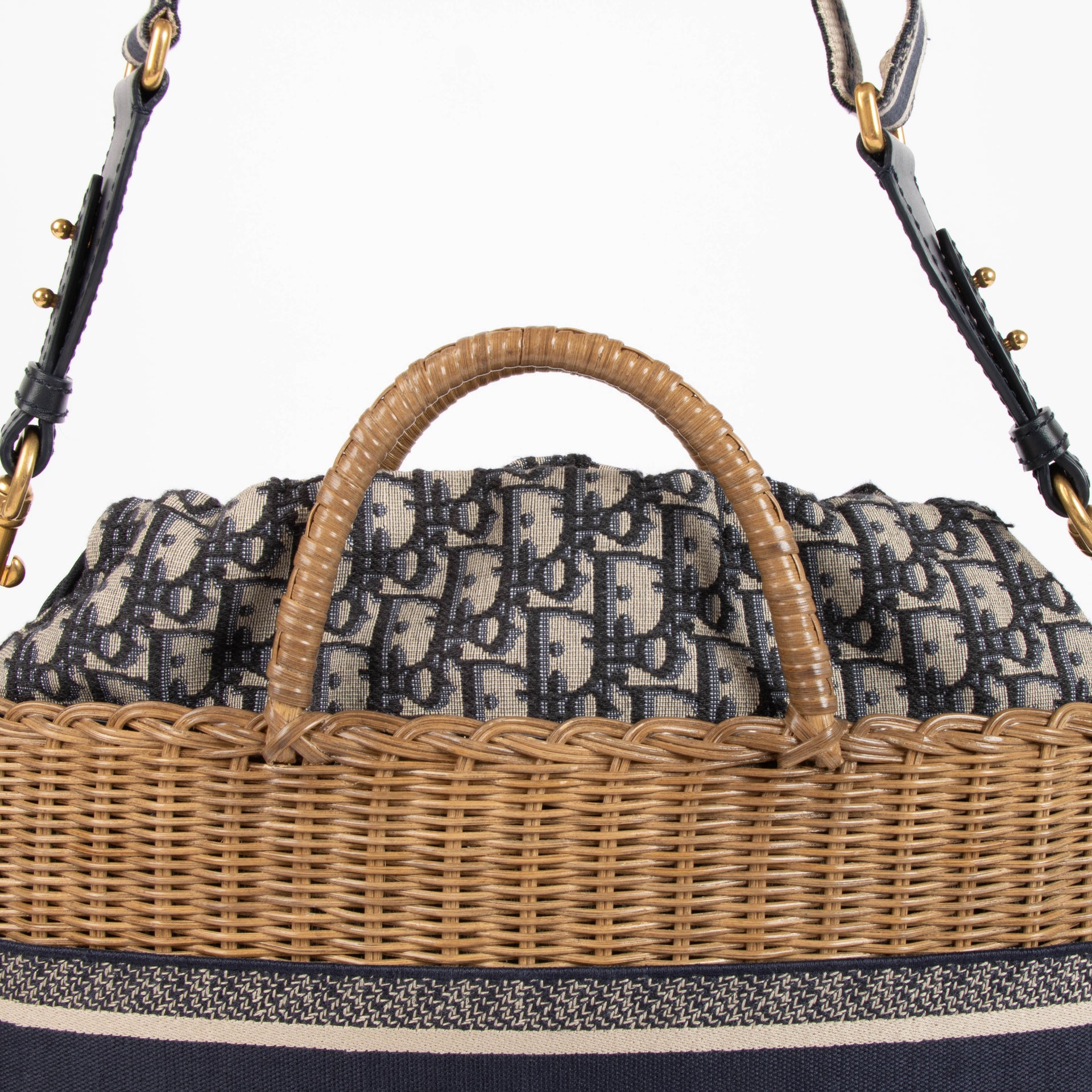 Christian Dior Wicker Basket Bag