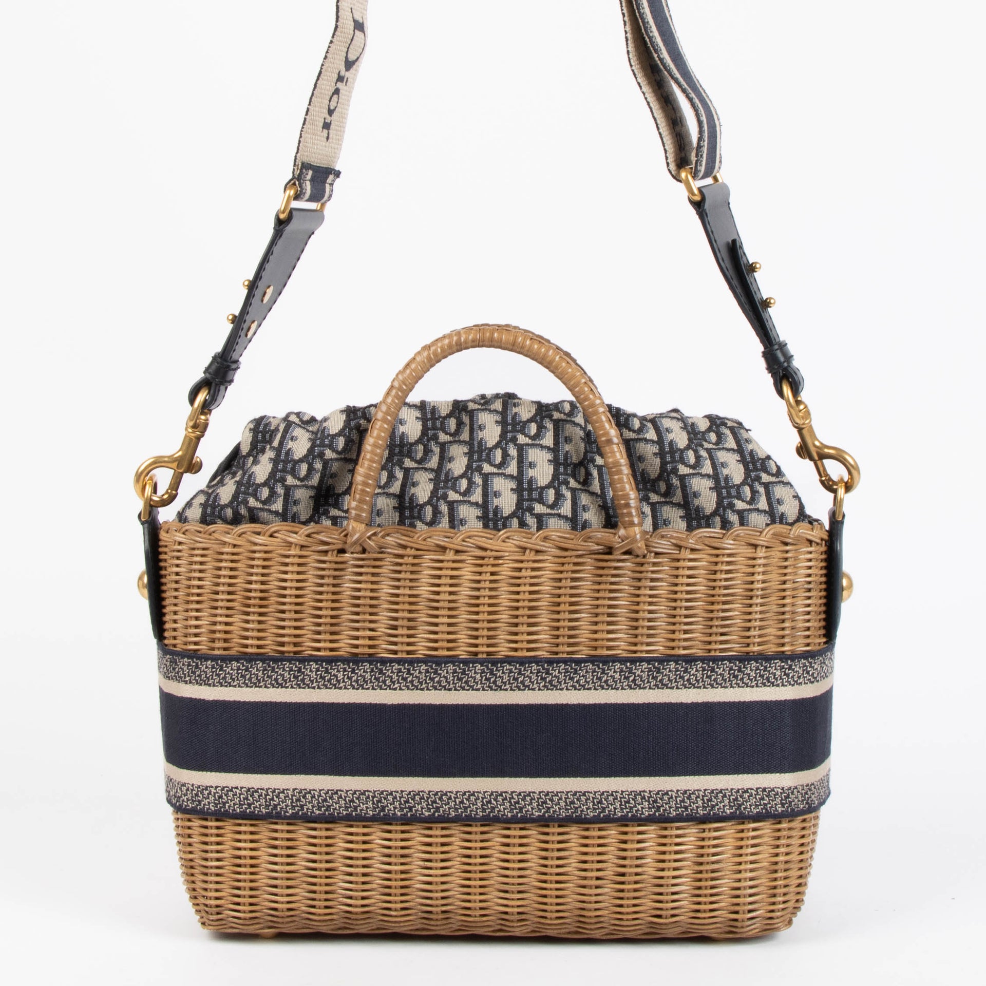 Christian Dior Wicker Basket Bag