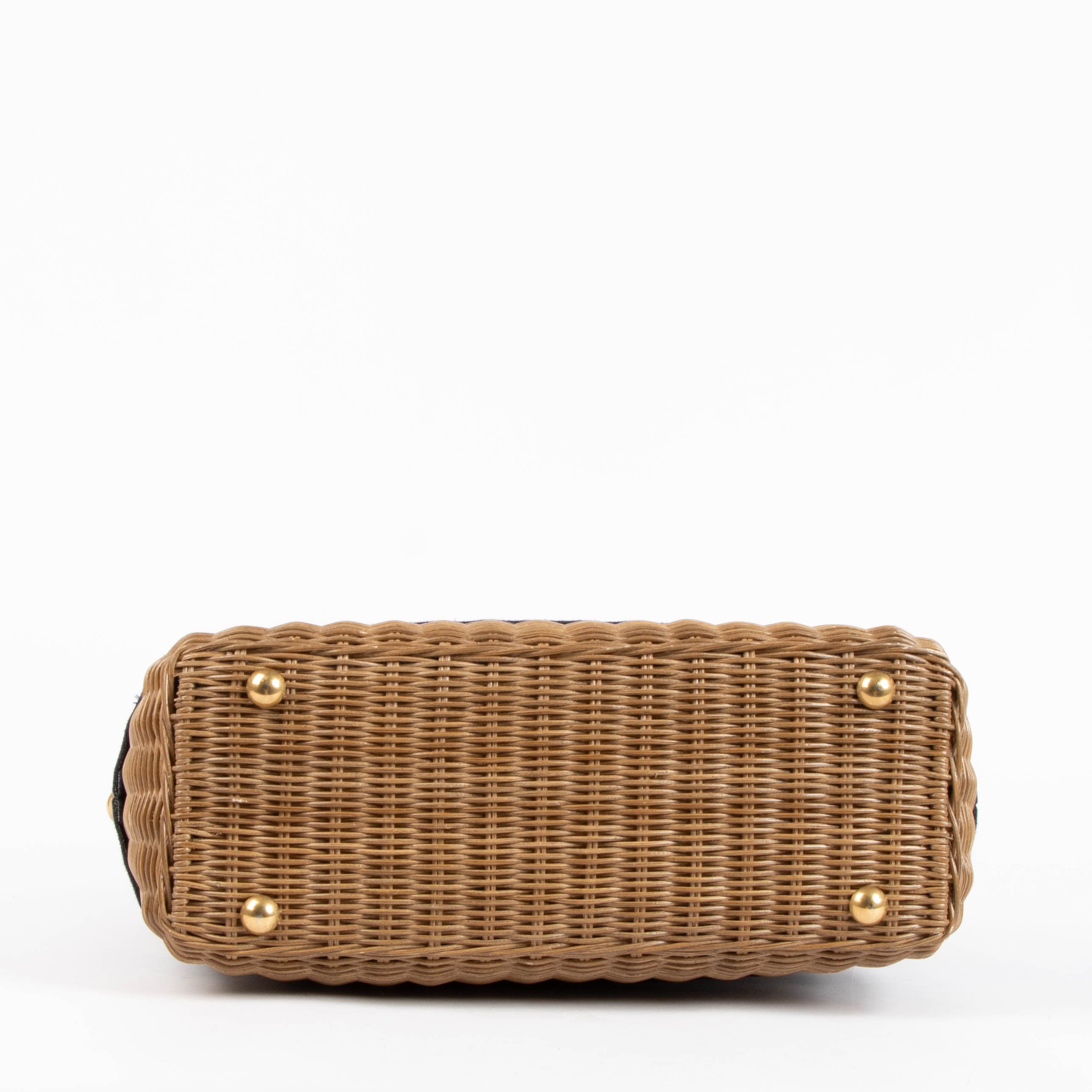 まーる　CHRISTIAN DIOR ラタンかごバッグ Christian Dior Wicker Basket Bag – Labellov
