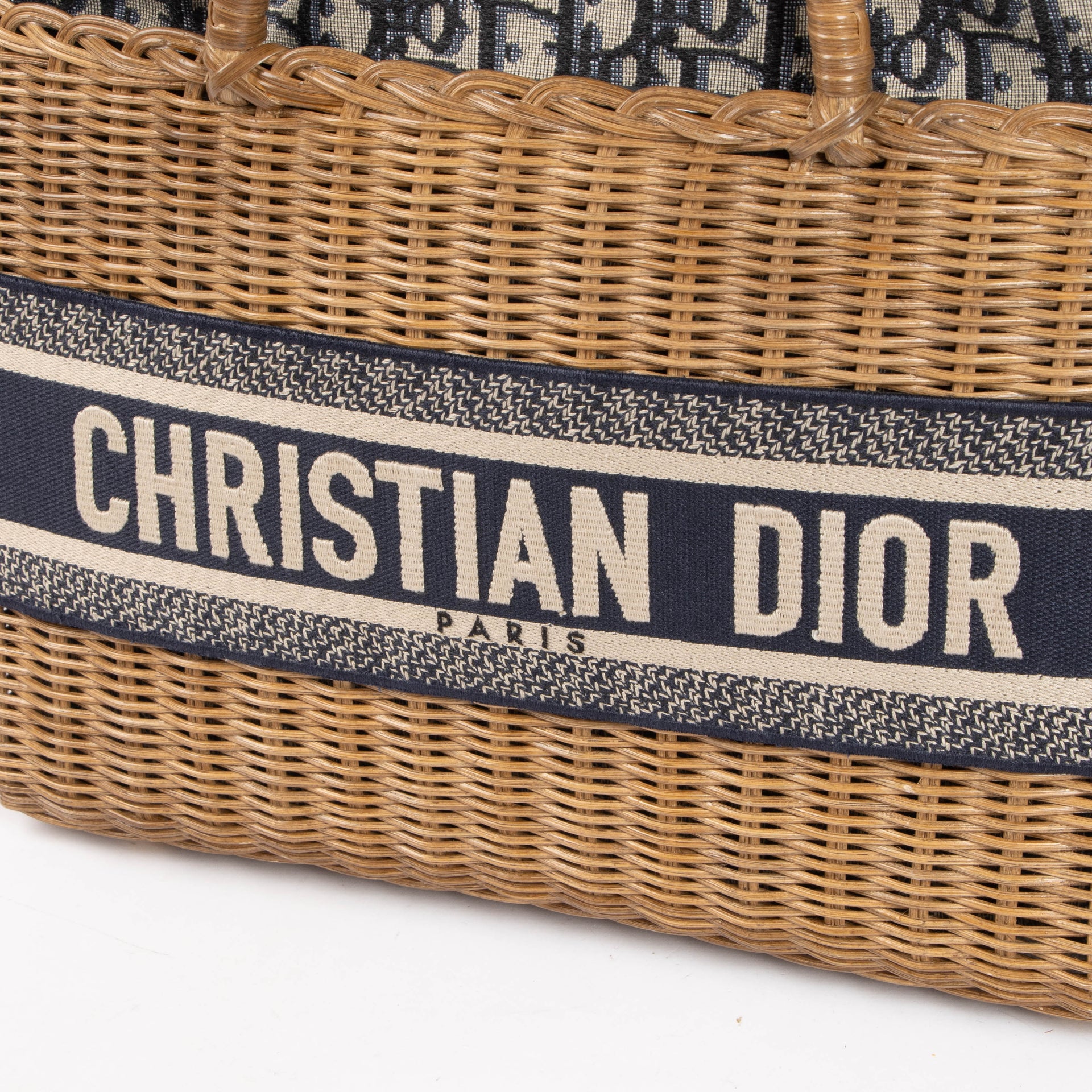 Christian Dior Wicker Basket Bag