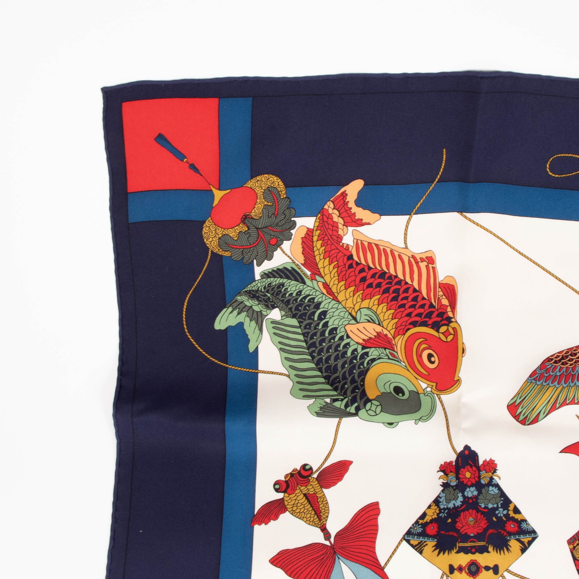 Hermes Carre de Soie 90 Soies Volantes Loic Dubigeon Scarf