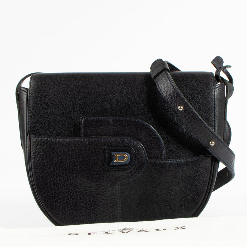 Shop authentic Delvaux Blue Vintage Crossbody Bag on Labellov.com.

