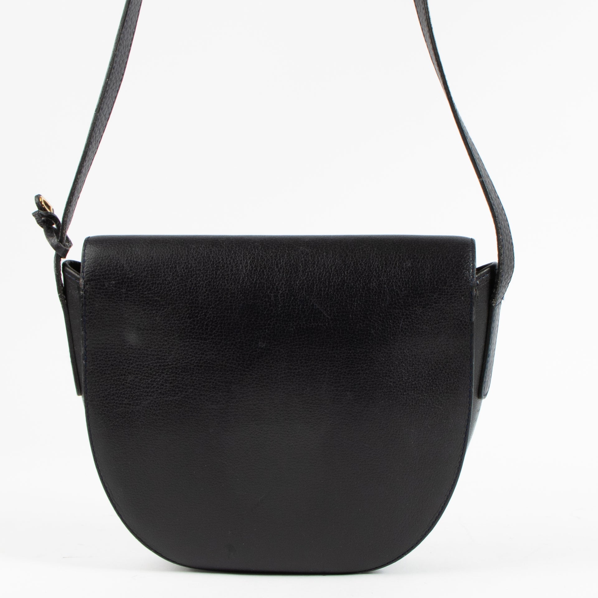 Shop authentic Delvaux Blue Vintage Crossbody Bag on Labellov.com.
